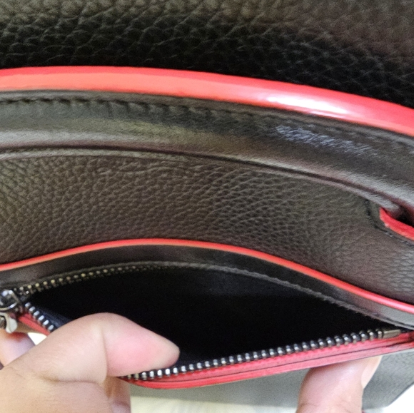 Christian Louboutin Handbag Trick Track Small Spike Studs Black Clutch 3way Bag - Picture 11 of 17